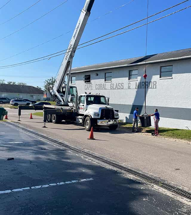 Cape Coral Glass & Mirror Commercial AC Replacment.