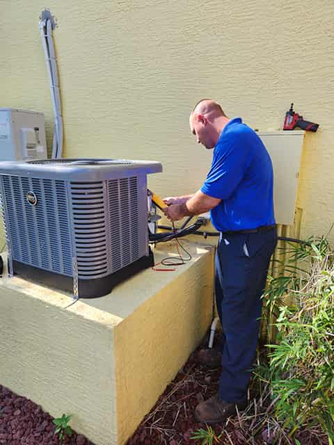 AC Installation in Fort Myers, Florida.